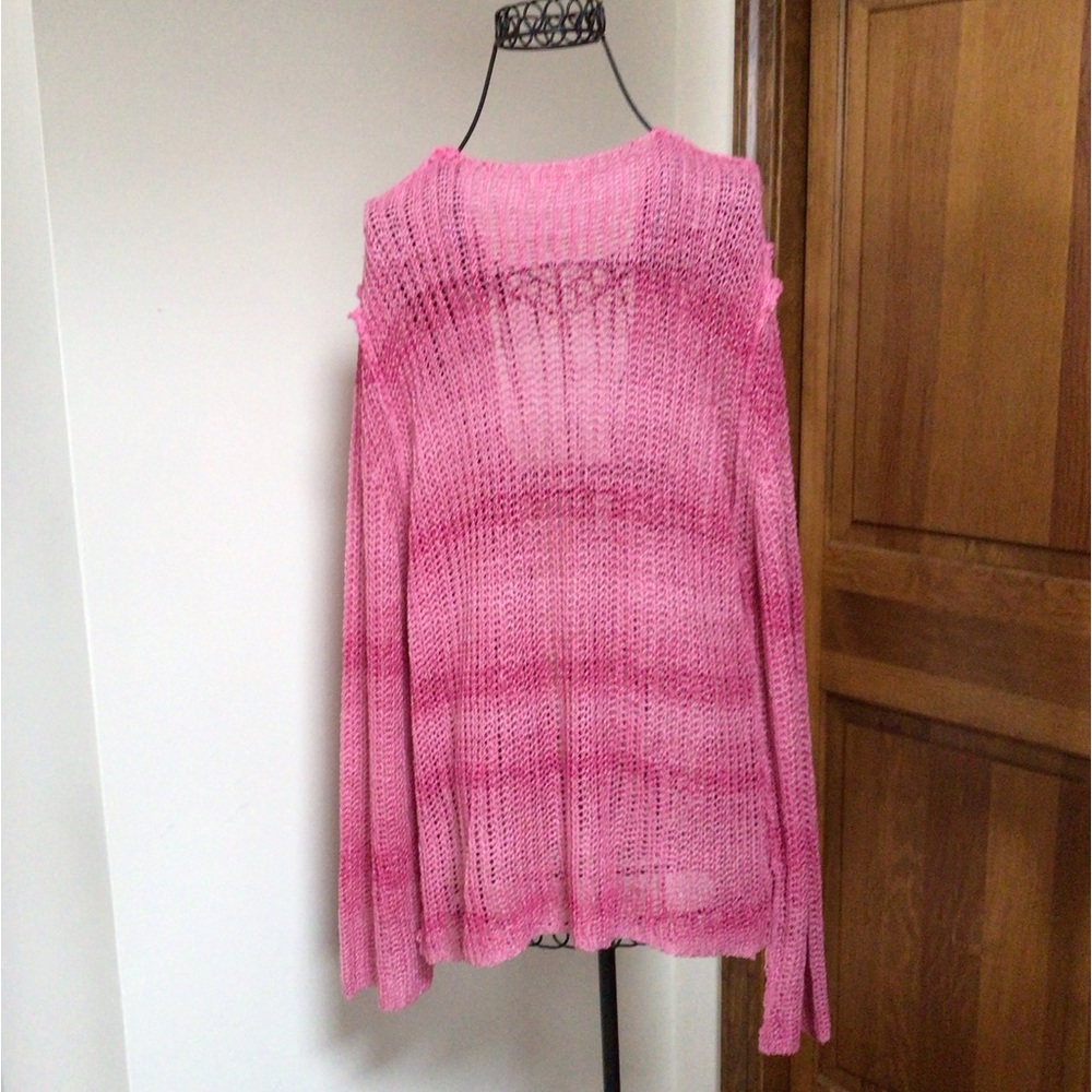 Pol pink drape front cardigan, L - Picture 5 of 8